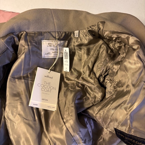 New womens Small Aritzia Wilfred wool and cashmere Cocoon Coat - Picture 9 of 10